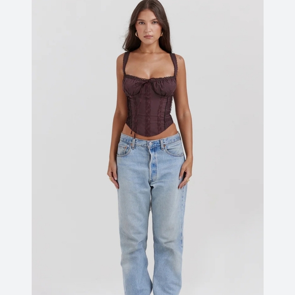 Gini lace back corset top - Picture 4 of 5